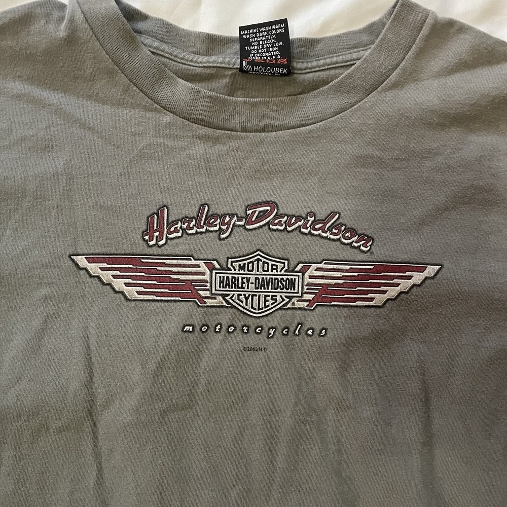 Harley Davidson Men's L Grey Shirt Bell County Temple Tx SS
